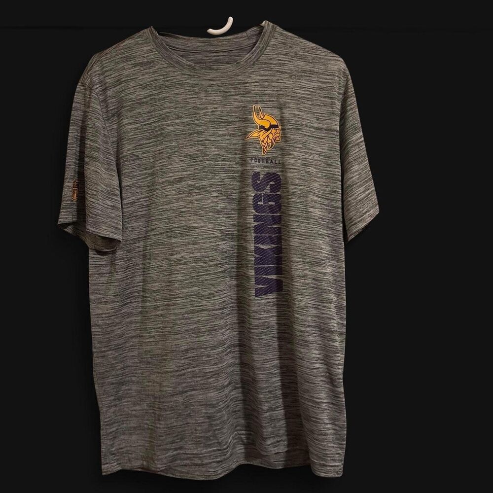 Gray minnesota vikings nfl t shirt